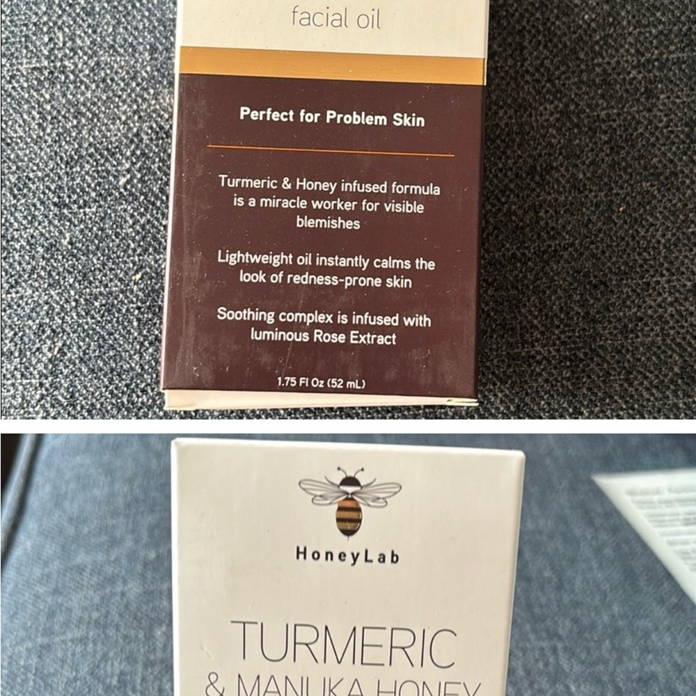 Turmeric & Manuka Honey Facial Oil - Cream - Picture 2 of 3